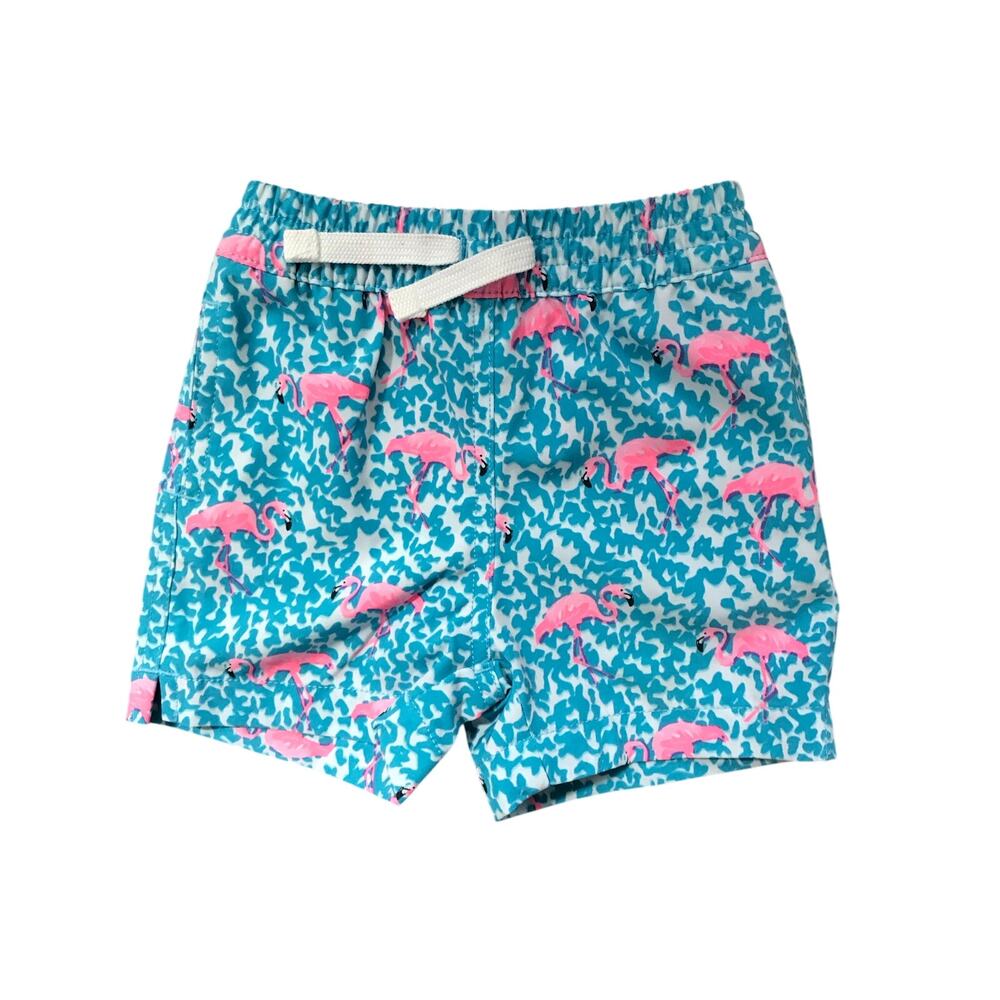 Chubbies The Domingos are for Flamingos Swim Trunks Size 12-18mo